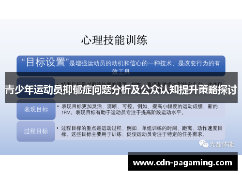 青少年运动员抑郁症问题分析及公众认知提升策略探讨